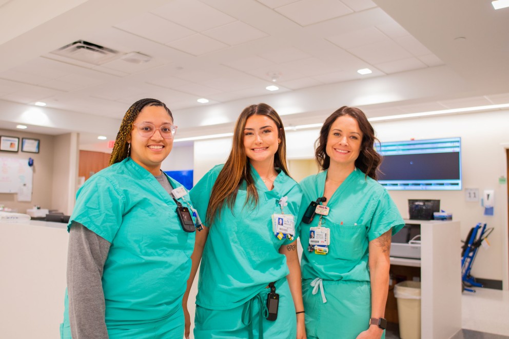 nurses in a hospital